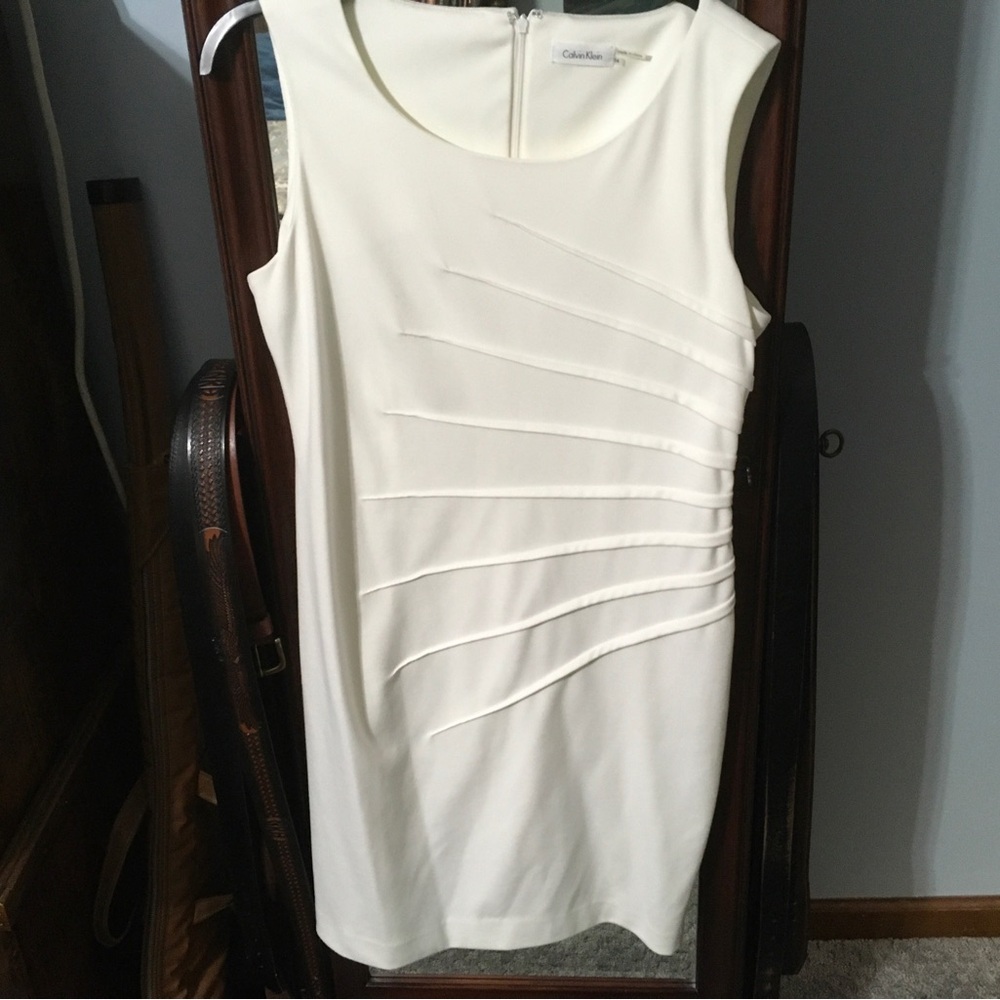 Calvin Klein Elegant White Dress